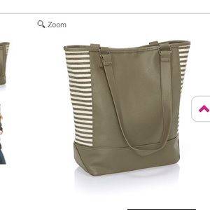 Thirty One color block tote purse